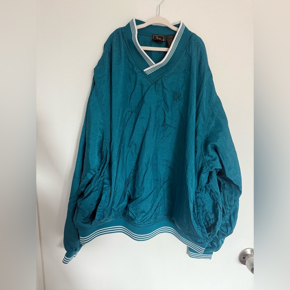 Vintage 1990's USA Olympics Teal Pullover Windbreaker